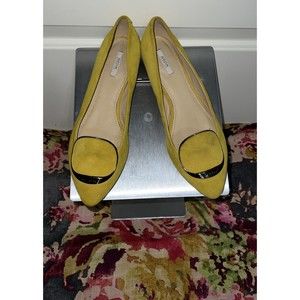 EUC GEOX Respira Women’s Wleslie Ballerina Flats, Acid Yellow, Size 38 (US 8)